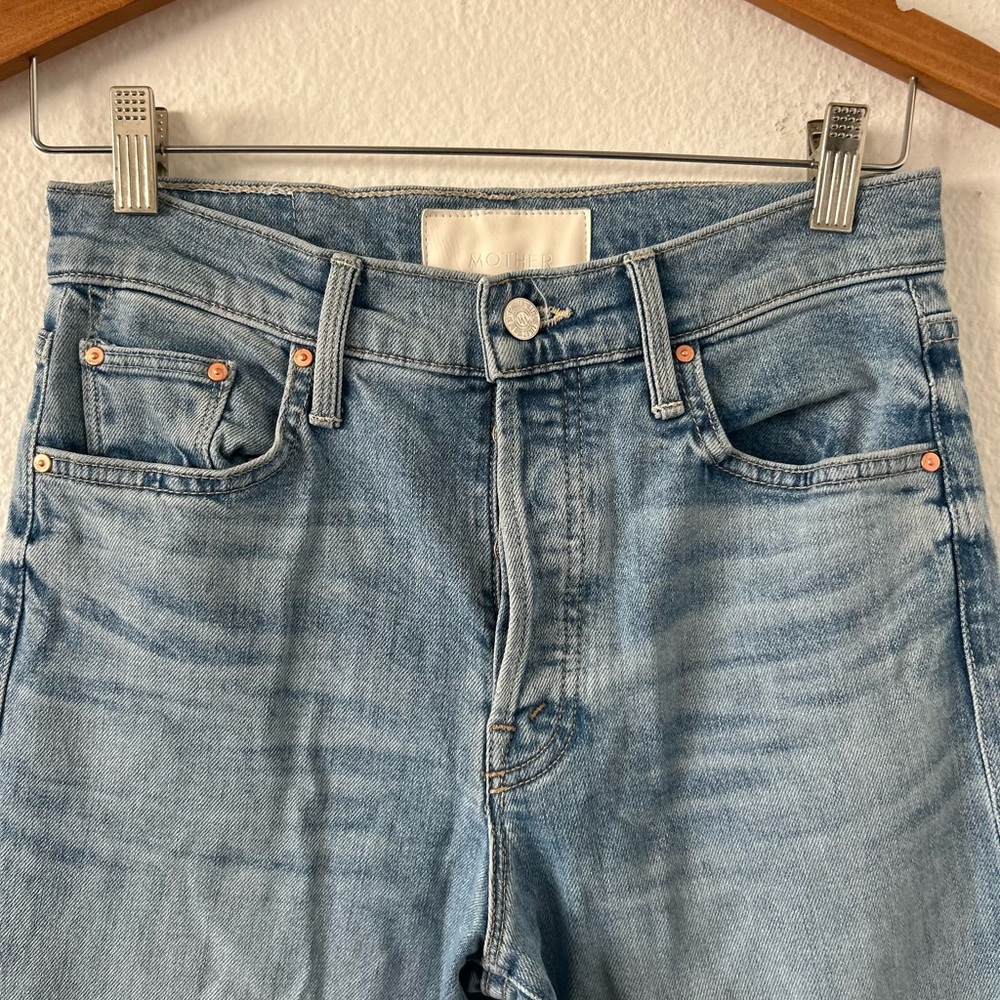Mother Superior The Tomcat Roller Skimp High Rise Wide Leg Jeans Size 27 - Picture 8 of 15